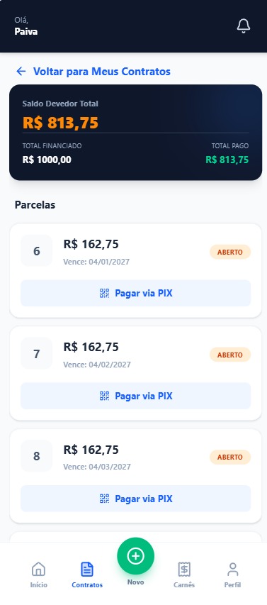 Acompanhamento de Parcelas
